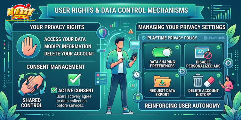  User Rights and Control Mechanisms