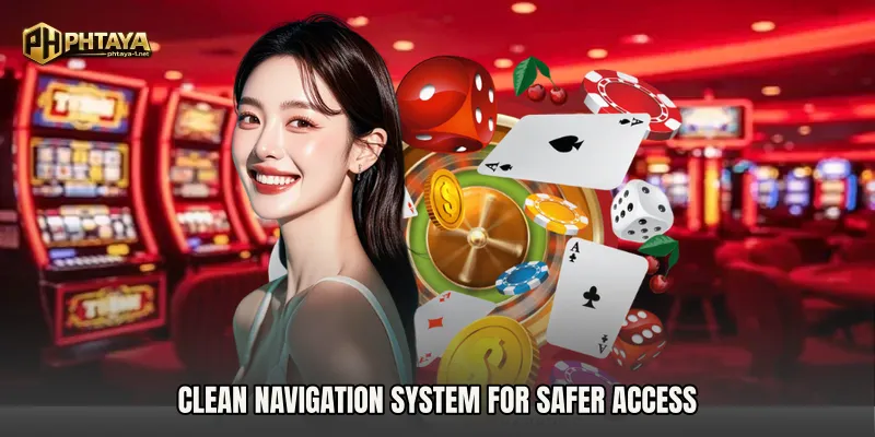 Clean navigation system for safer access